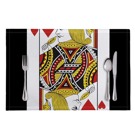 Jack Of Hearts Playing Card Print Placemat