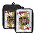 Jack Of Hearts Playing Card Print Pot Holders With Pocket