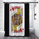Jack Of Hearts Playing Card Print Premium Shower Curtain