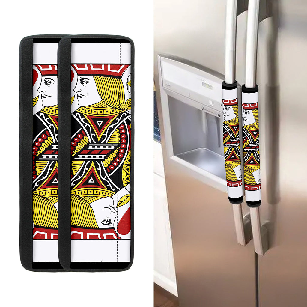 Jack Of Hearts Playing Card Print Refrigerator Handle Covers