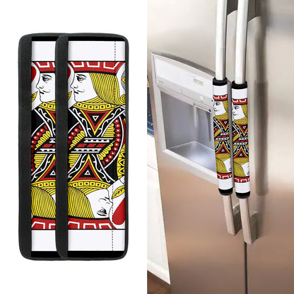 Jack Of Hearts Playing Card Print Refrigerator Handle Covers