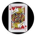 Jack Of Hearts Playing Card Print Round Floor Mat