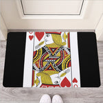 Jack Of Hearts Playing Card Print Rubber Doormat
