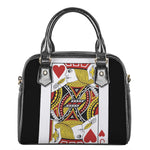Jack Of Hearts Playing Card Print Shoulder Handbag