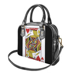 Jack Of Hearts Playing Card Print Shoulder Handbag