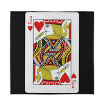 Jack Of Hearts Playing Card Print Silk Bandana