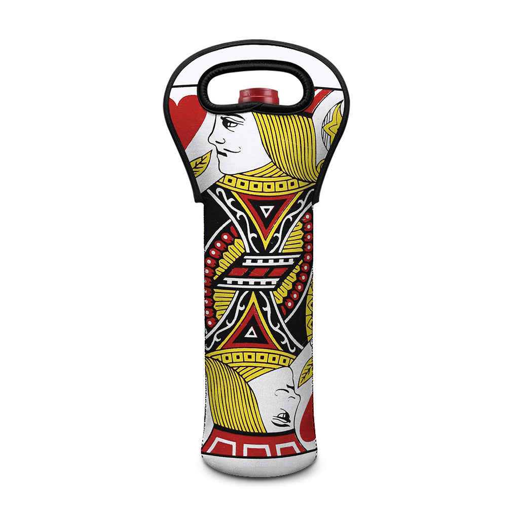 Jack Of Hearts Playing Card Print Single Neoprene Wine Tote