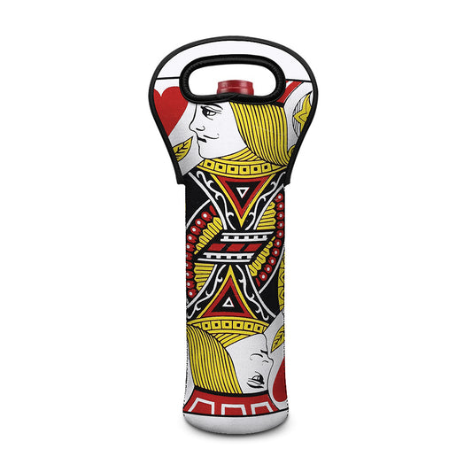 Jack Of Hearts Playing Card Print Single Neoprene Wine Tote