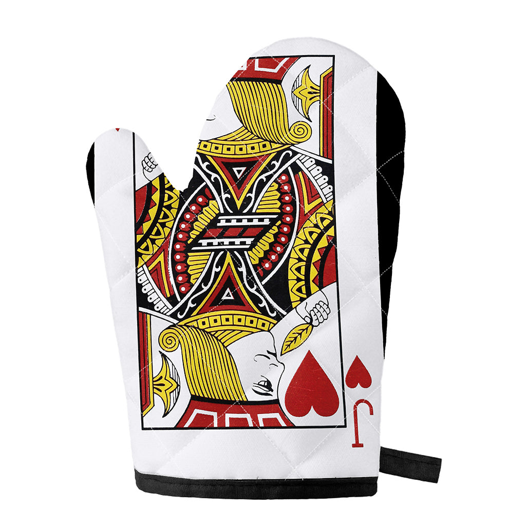 Jack Of Hearts Playing Card Print Single Oven Mitt