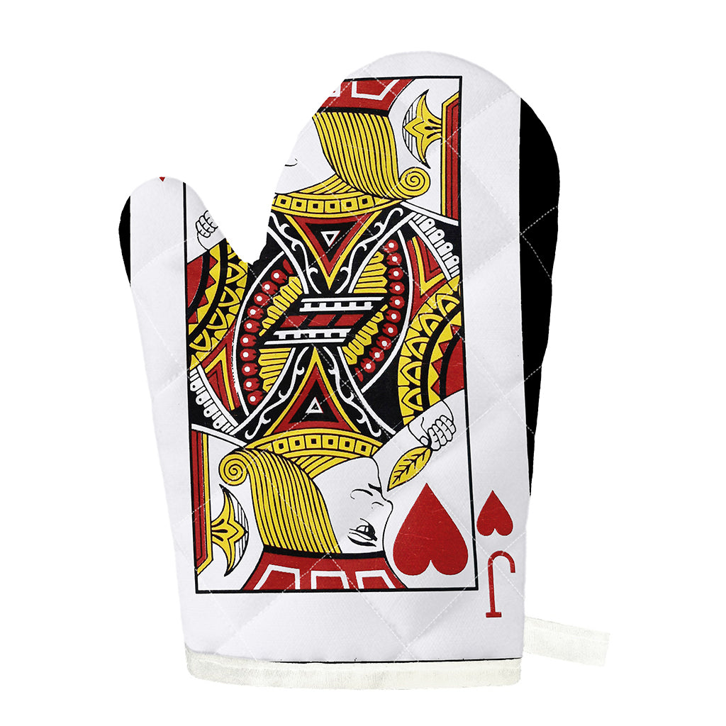 Jack Of Hearts Playing Card Print Single Oven Mitt