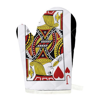 Jack Of Hearts Playing Card Print Single Oven Mitt