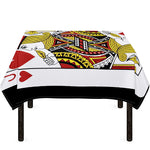 Jack Of Hearts Playing Card Print Tablecloth