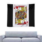 Jack Of Hearts Playing Card Print Tapestry