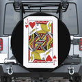 Jack Of Hearts Playing Card Print Tire Cover