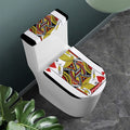 Jack Of Hearts Playing Card Print Toilet Lid And Tank Cover Set