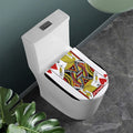 Jack Of Hearts Playing Card Print Toilet Lid Cover
