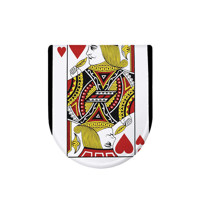 Jack Of Hearts Playing Card Print Toilet Lid Cover