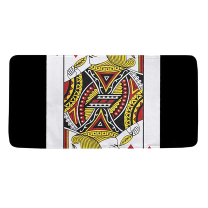 Jack Of Hearts Playing Card Print Towel