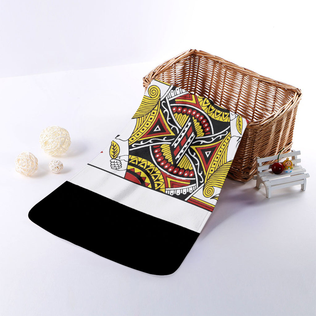 Jack Of Hearts Playing Card Print Towel