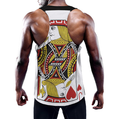 Jack Of Hearts Playing Card Print Training Tank Top