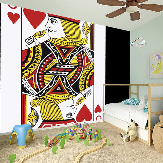 Jack Of Hearts Playing Card Print Wall Sticker