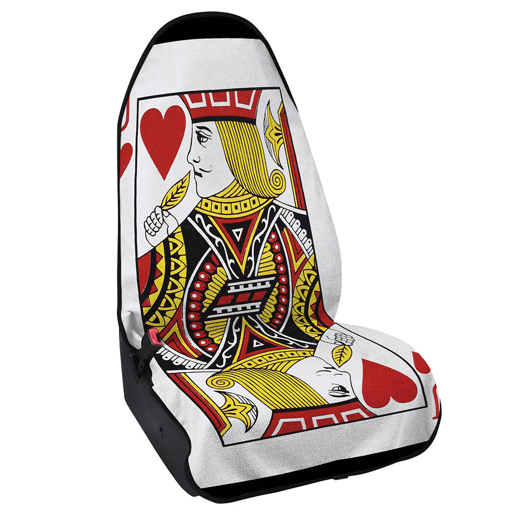 Jack Of Hearts Playing Card Print Waterproof Car Seat Cover