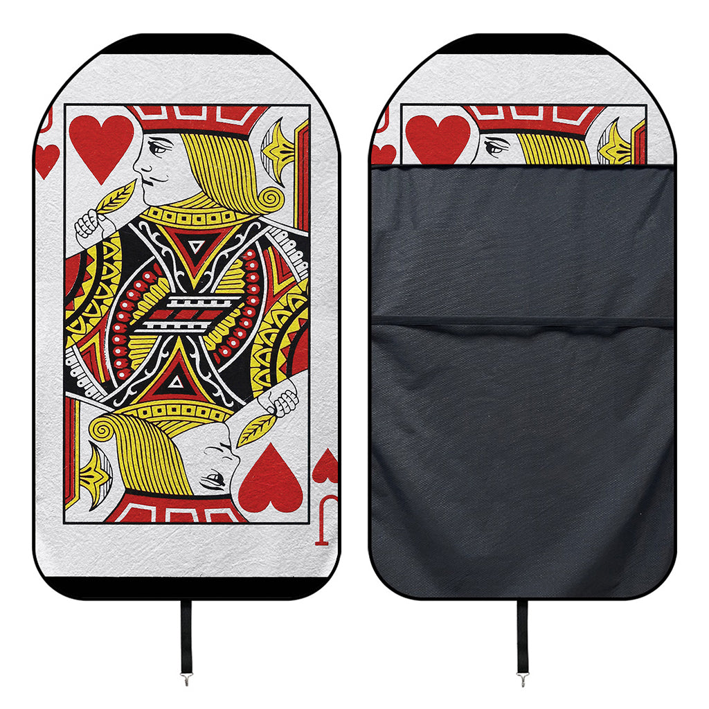 Jack Of Hearts Playing Card Print Waterproof Car Seat Cover