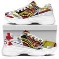 Jack Of Hearts Playing Card Print White Chunky Shoes