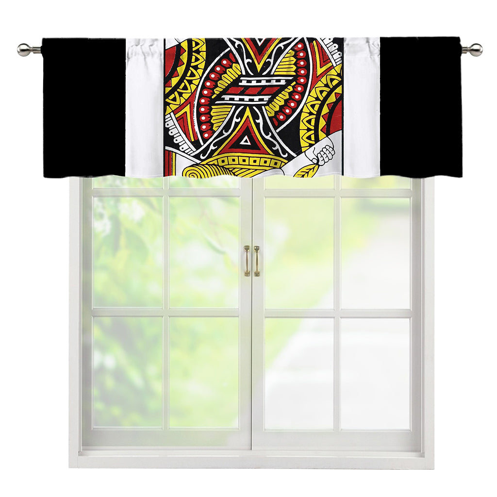Jack Of Hearts Playing Card Print Window Valance