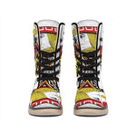 Jack Of Hearts Playing Card Print Winter Boots