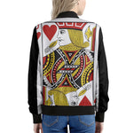 Jack Of Hearts Playing Card Print Women's Bomber Jacket