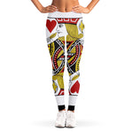 Jack Of Hearts Playing Card Print Women's Leggings