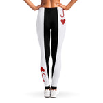 Jack Of Hearts Playing Card Print Women's Leggings