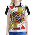 Jack Of Hearts Playing Card Print Women's Polo Shirt