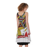 Jack Of Hearts Playing Card Print Women's Sleeveless Dress
