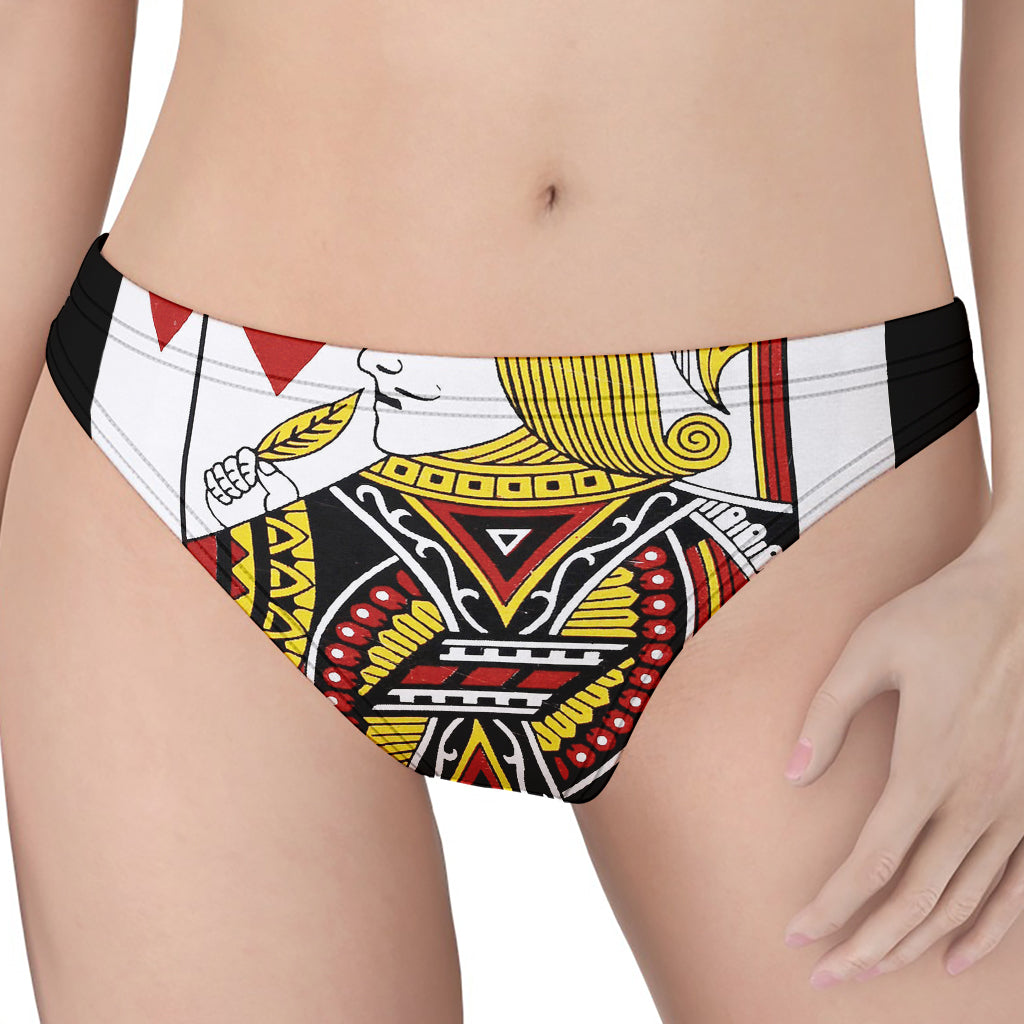 Jack Of Hearts Playing Card Print Women's Thong