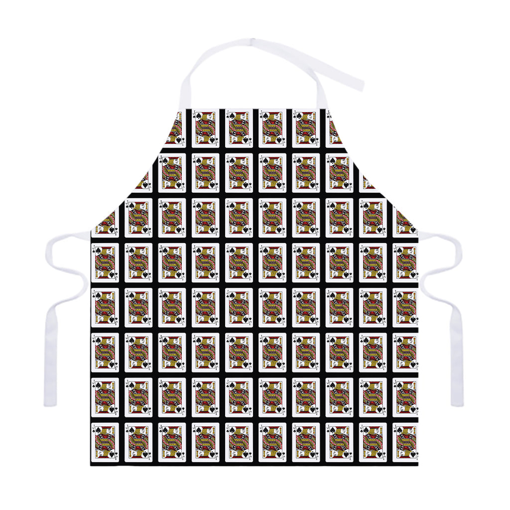 Jack Of Spades Pattern Print Adjustable Apron