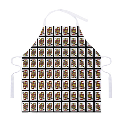 Jack Of Spades Pattern Print Adjustable Apron