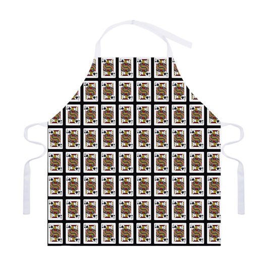 Jack Of Spades Pattern Print Adjustable Apron