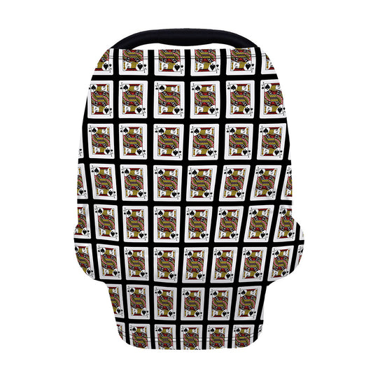 Jack Of Spades Pattern Print Baby Seat Cover