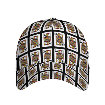Jack Of Spades Pattern Print Baseball Cap