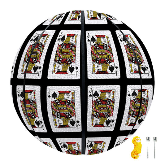 Jack Of Spades Pattern Print Basketball