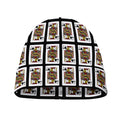 Jack Of Spades Pattern Print Beanie