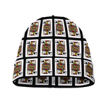 Jack Of Spades Pattern Print Beanie
