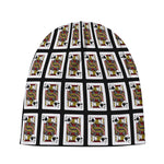 Jack Of Spades Pattern Print Beanie