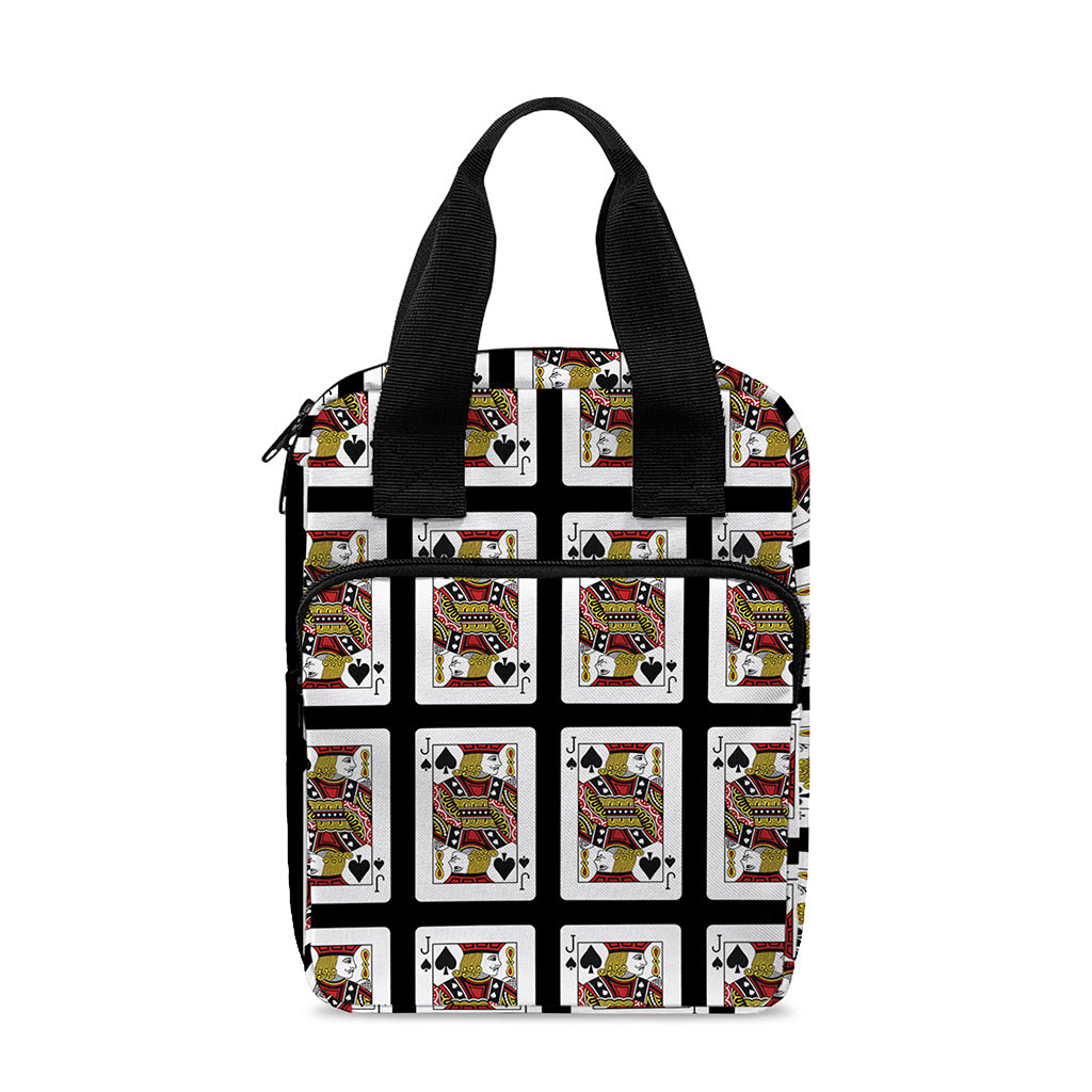 Jack Of Spades Pattern Print Bible Tote Bag