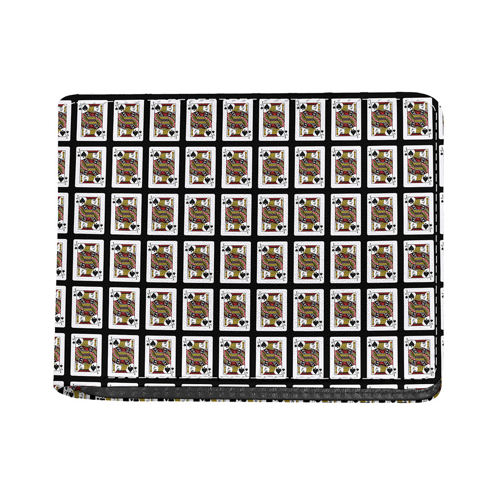 Jack Of Spades Pattern Print Bifold Wallet