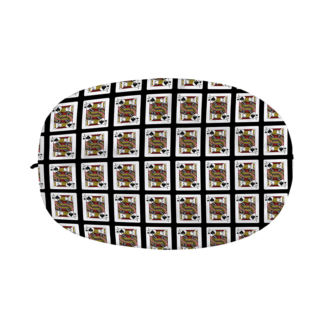 Jack Of Spades Pattern Print Car Side Mirror Covers