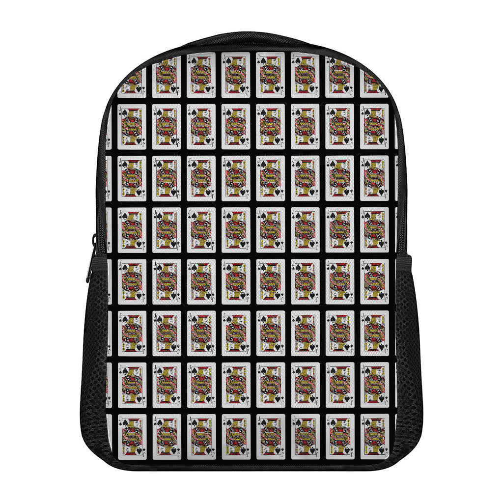 Jack Of Spades Pattern Print Casual Backpack