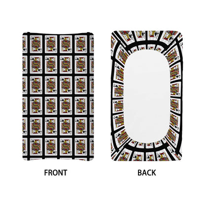 Jack Of Spades Pattern Print Changing Pad Cover
